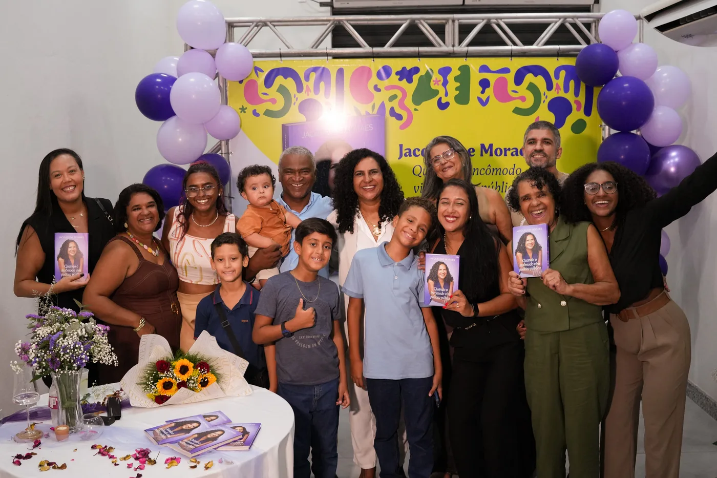 Jacqueline durante evento como Secretária de Estado das Mulheres