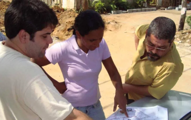 Jacqueline atuando como líder comunitária